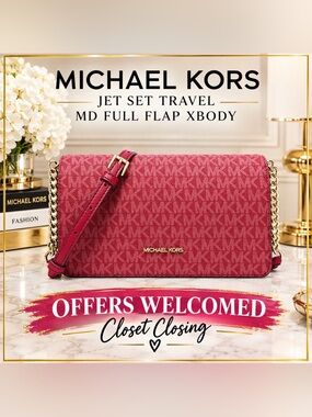 Michael Kors JET SET TRAVEL MD FULL FLAP XBODY